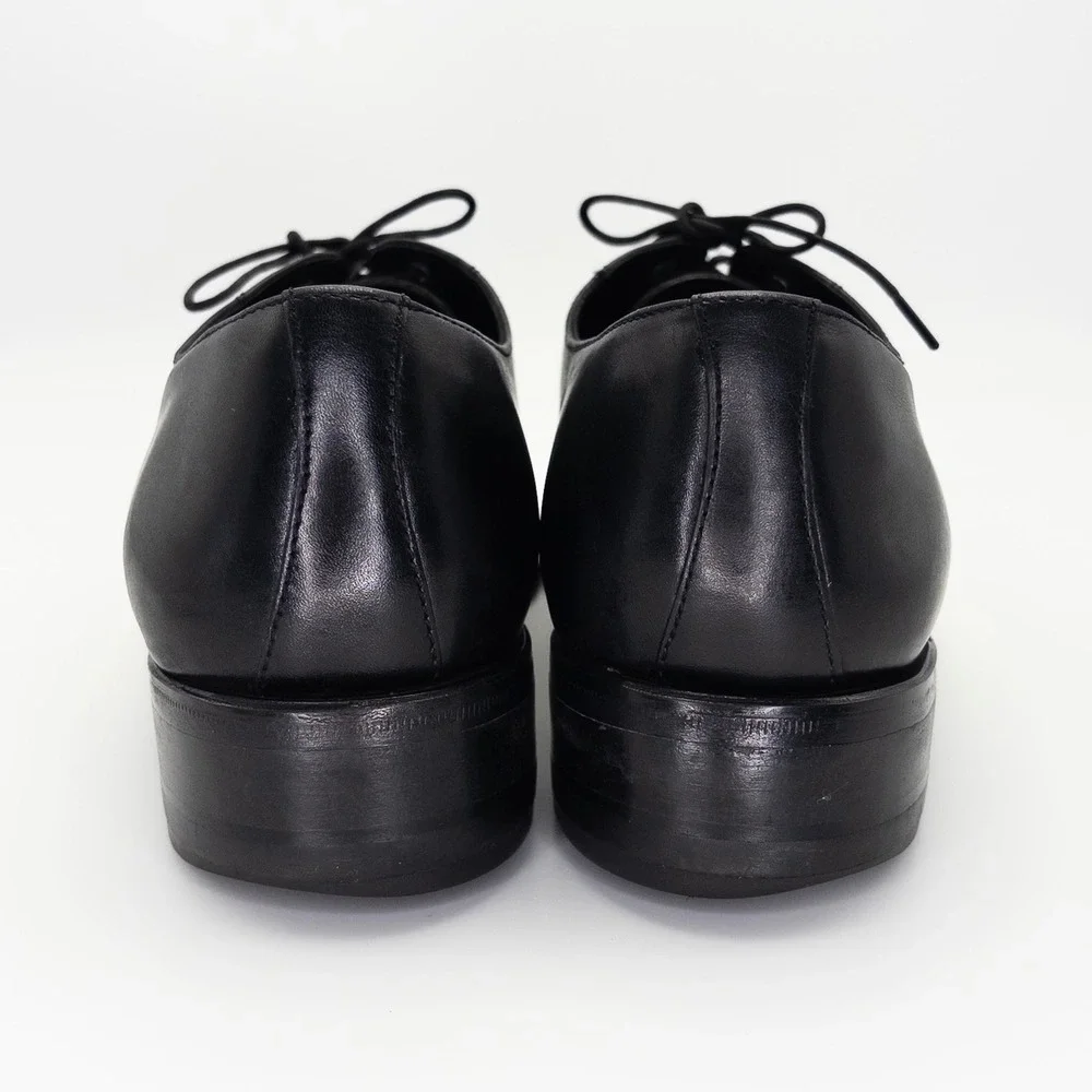 Florsheim Men's Black Leather Cap Toe Oxford Dress Shoes Size 8D Lace Up